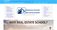 Desktop Screenshot of naturecoastrealestateschool.com